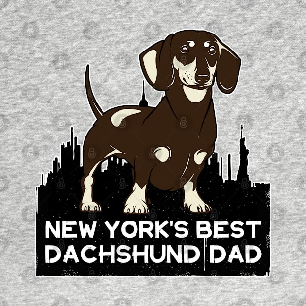 New York's Best Dachshund Dad by Rumble Dog Tees